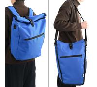 vidaXL Sac de Vélo bleu pour rack de pannier 25 L 33x16x48 cm