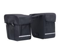 Sac de vélo double pour porte bagages étanche 35 L Noir Noir G