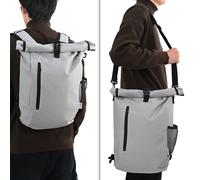 Vidaxl Sac De Vélo Pour Porte-Bagages 20 L Gris 31x13x58 Cm