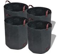 vidaXL Sac poubelle de jardin Vert foncé 4 pcs 272 L 150 g/m² Vert G