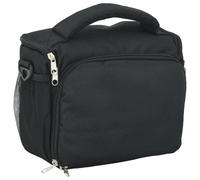 vidaXL Sac pour appareil photo avec housse étanche Noir Tissu Oxford