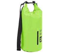 VidaXL Sac sec avec fermeture éclair Vert 20 L PVC