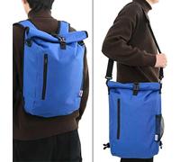 vidaXL Sacoche de vélo Bleu 31 x 13 x 58 cm Polyester