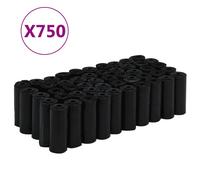 Vidaxl Sacs À Crottes Pour Chiens 750 Pcs Noir 30x20 Cm Pe