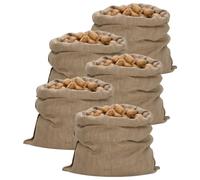 Sac en jute - - 340 g/m² - 100x110 cm - Lot de 5 - Ecologique et durable