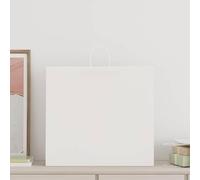 vidaXL Sacs en Papier 250 pcs avec poignées Blanc 54x15x49 cm, Sac en Papier, Sac Cadeau en Papier, Sac Cadeau en Papier, Sac