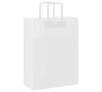 vidaXL Sacs en papier 250 pcs avec poignées bleu 26x12x35 cm, sac en papier, sac cadeau en papier, sac cadeau en papier, sac
