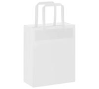 Vidaxl Sacs En Papier 250 Pcs Avec Poignées Marron 18x8x22 Cm