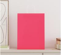 vidaXL Sacs en papier 50 pcs. avec anses Rose 32x12x42 cm