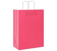 vidaXL Sacs en papier 50 pcs avec poignées rose 32x17x44 cm, sac en papier, sac cadeau en papier, sac cadeau en papier, sac