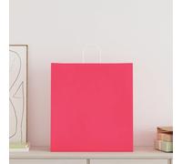 vidaXL Sacs en Papier 50 pcs avec poignées Rose 45x17x48 cm, Sac en Papier, Sac Cadeau en Papier, Sac Cadeau en Papier, Sac