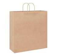 Vidaxl Sacs En Papier 250 Pcs Avec Poignées Marron 45x17x48 Cm