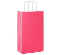 vidaXL Sacs en Papier Kraft 50 pcs avec poignées Rose 21x11x36 cm