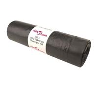 Sacs poubelles 250 pcs noir 120 L sac poubelle à roulettes vidaXL