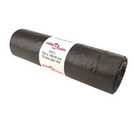 vidaXL Sacs poubelles avec cordons 150 pcs noir 240 L, sac poubelle à roulettes, sac pour déchets alimentaires, sac poubelle noir