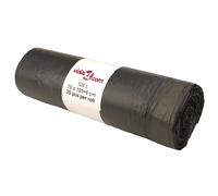 vidaXL Sacs poubelles avec cordons 250 pcs noir 120 L