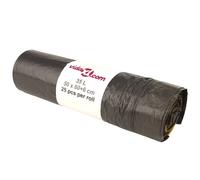 vidaXL Sacs poubelles avec cordons 250 pcs noir 35 L