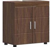 vidaXL Salle de bain lavabo armoire chêne brun 60 x 34 x 63 cm