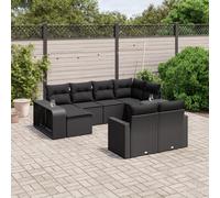 Salon de jardin modulable rotin 8 personnes 10 pieces