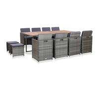 vidaXL Salon de Jardin 13 pcs Mobilier à Dîner d'Extérieur Ensemble de Salle à Manger Table et Chaises Patio Résine Tressée Anthracite Bois d'Acacia Anthracite https://www.fnac.com/mp43461314/vidaXL-Salon-de-jardin-13-pcs-Resine-tressee-bois-d-acacia-Anthracite/w-4?oref=a134c873-83a5-0144-7500-83698eef8185