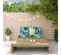 Vidaxl Salon De Jardin 2 Pcs Bois De Pin Imprégné