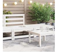 vidaXL Salon de Jardin 2 pcs Meubles de Terrasse Meubles d'Extérieur Mobilier de Patio Mobilier de Jardin Blanc Bois de Pin 805696