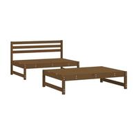 Vidaxl Salon De Jardin 2 Pcs Marron Miel Bois De Pin Massif