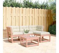 Vidaxl Salon De Jardin 4 Pcs Avec Coussins Bois Massif Douglas