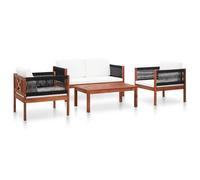 vidaXL Salon de jardin 4 pcs Bois d'acacia solide 46343