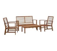 vidaXL Salon de jardin 4 pcs Bois d'acacia solide