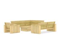 Vidaxl Salon De Jardin 4 Pcs Bois De Pin Imprégné