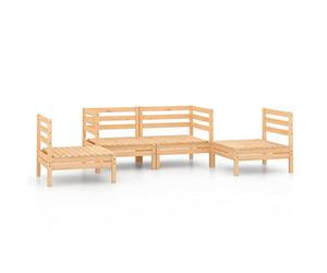 vidaXL Salon de Jardin 4 pcs Bois de pin Massif