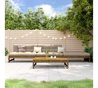 Vidaxl Salon De Jardin 4 Pcs Marron Miel Bois De Pin Massif