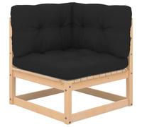 Vidaxl Salon De Jardin 5 Pcs Avec Coussins Bois De Pin Massif