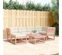 Salon de Jardin Meubles Terrasse Extérieur 6 pcs Bois de Pin Massif vidaXL