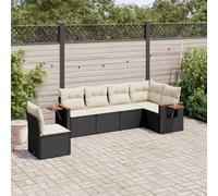 Salon de jardin - vidaXL - 6 pcs - Résine tressée - Housses amovibles - Conception modulaire