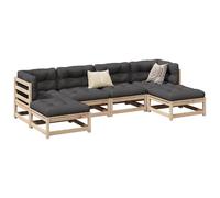vidaXL Salon de Jardin 6 pcs Bois de pin Massif, Ensemble de canapés d'extérieur, Ensemble de canapés de Jardin, canapé d'extérieur modulable