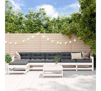 Salon de Jardin Mobilier de Patio Extérieur 7 pcs Bois Massif Douglas vidaXL