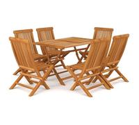 Salon de jardin 7 pcs Bois de teck massif