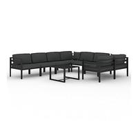 Salon de jardin modulable Métal 7 personnes 8 pieces
