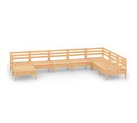 Vidaxl Salon De Jardin 8 Pcs Bois De Pin Massif