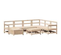 Vidaxl Salon De Jardin 8 Pcs Bois De Pin Massif