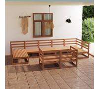 Vidaxl Salon De Jardin 9 Pcs Bois De Pin Massif