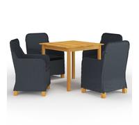 Salon de jardin modulable resine tressee gris 12 pieces 62 x 62 x 69