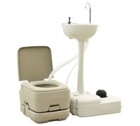 Vidaxl Salon De Jardin Avec Coussins 9 Pcs Beige Résine Tressée