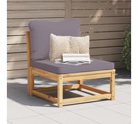 vidaXL Salon de Jardin avec Coussins, Canapé avec Dossier, Ensemble de Meubles, Mobilier de Terrasse Patio Extérieur, Bois Massif d'Acacia