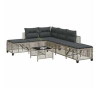 Ensembles de chaises. canapes et tables de jardin rotin 3 pieces gris 167 x 55 x 60 cm 3 personnes