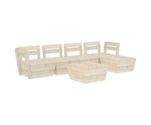 vidaXL Salon de Jardin Palette 6 pcs Bois d épicéa imprégné