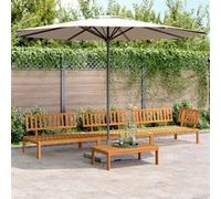 Salon palette de jardin 4 pcs bois d'acacia massif, ensemble de canapés de jardin, canapé de jardin, canapé 3209428