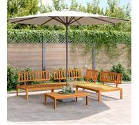Vidaxl Salon Palette De Jardin 4 Pcs Bois D'acacia Massif